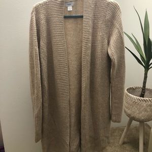 Long Mauve Cardigan